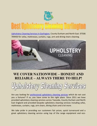 upholstery cleaning services in darlington county