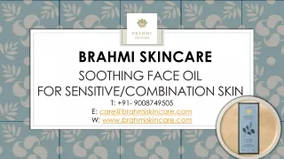 Soothing face oil For sensitive combination skin