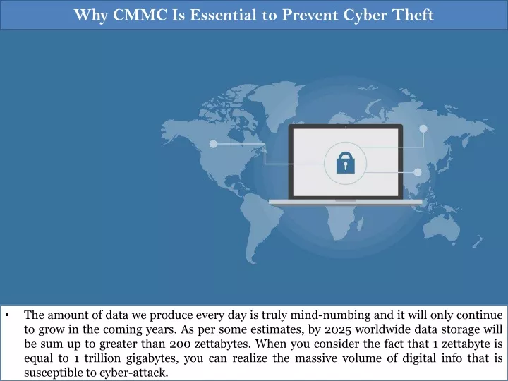 why cmmc is essential to prevent cyber theft