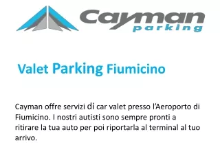 valet parking fiumicino