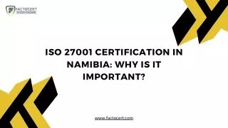 iso 27001 certification in namibia
