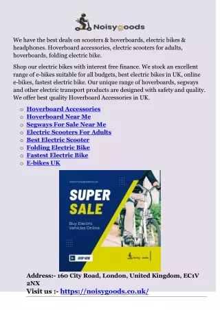 we have the best deals on scooters hoverboards