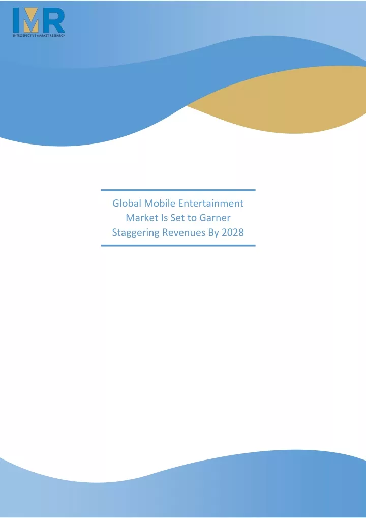 global mobile entertainment market