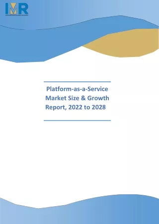 platform as a service market size growth report