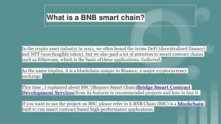BNB smart chain