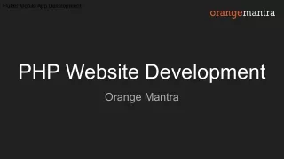 flutter mobile app development