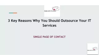 3 Key Reasons Why You Should Outsource Your IT Services