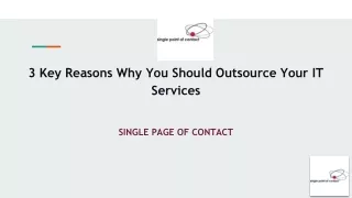 3 Key Reasons Why You Should Outsource Your IT Services