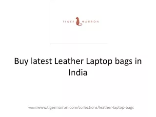 Buy Best Leather Laptop bags in India