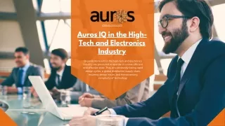 Auros IQ in the High-Tech and Electronics Industry