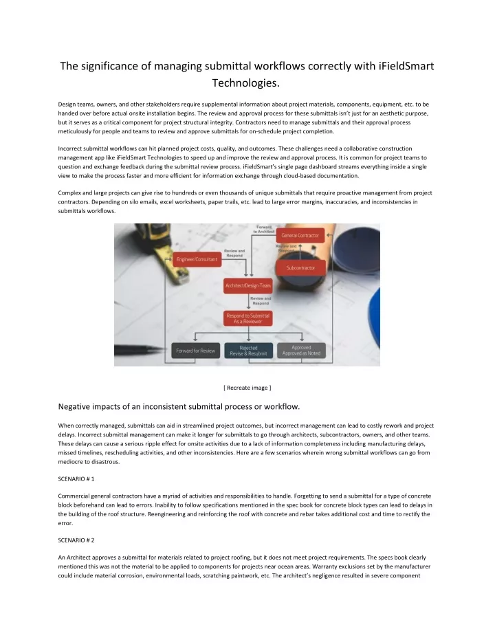 the significance of managing submittal workflows