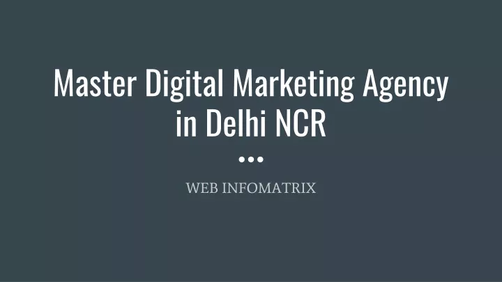 master digital marketing agency in delhi ncr