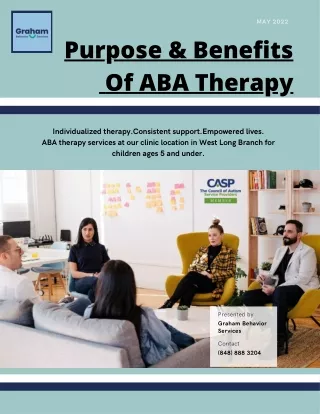 Purpose & Benefits  Of ABA Therapy