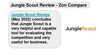 Jungle Scout Review - Zoncompare