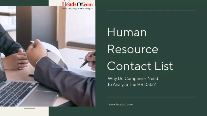 human resource contact list why do companies need