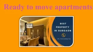 ready to move apartments