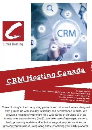 CRM Hosting Canada