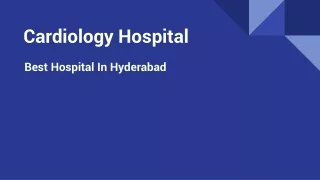 Cardiology Hospital In Hyderabad