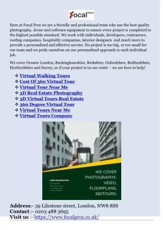 360 Degree Virtual Tour