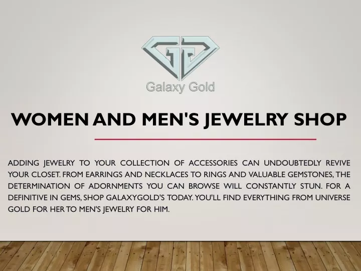 women and men s jewelry shop