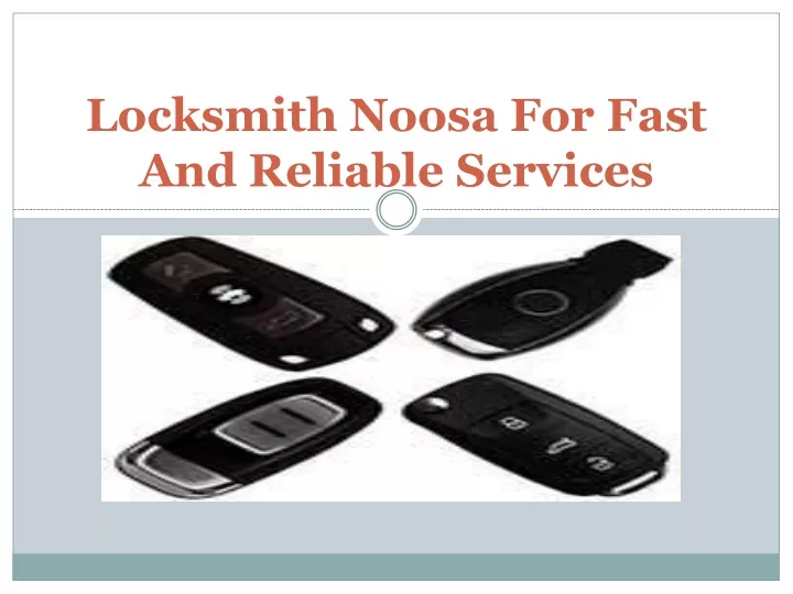 locksmith noosa for fast and reliable services