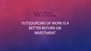 outsourcing of work is a better return on investment