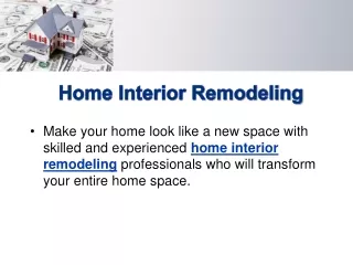 Home Interior Remodeling