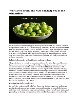 why dried fruits and nuts can help