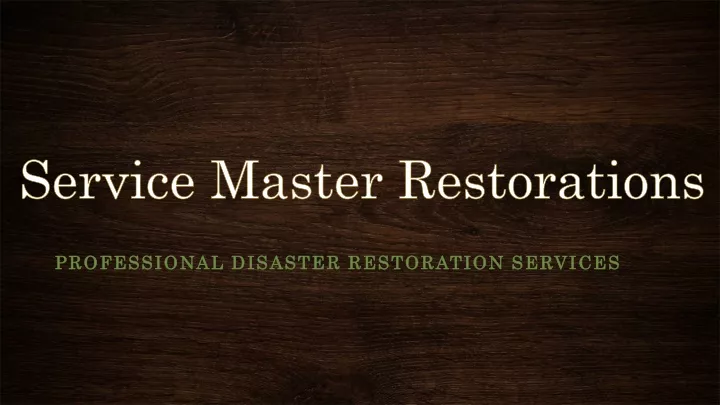 service master restorations