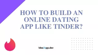 How to Build an online Dating App Like Tinder