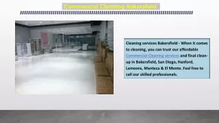 Commercial Cleaning Bakersfield