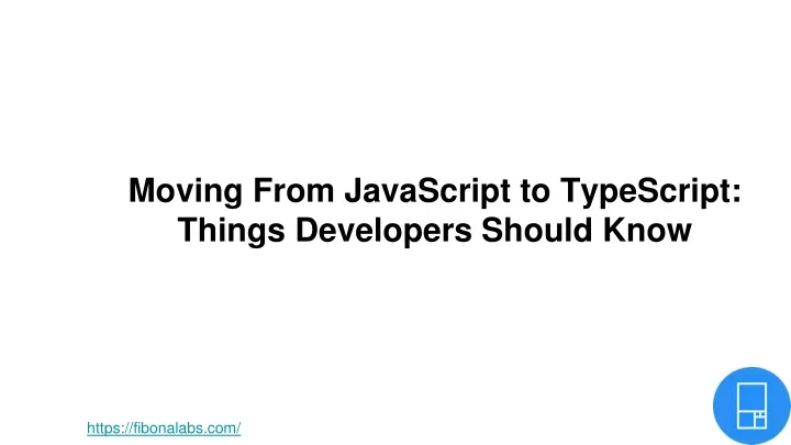 moving from javascript to typescript things developers should know