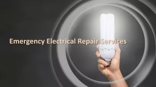 Emergency Electircal Repair Services