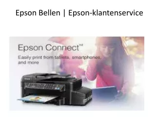 Epson Bellen  Epson-klantenservice