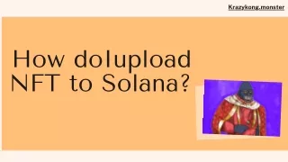 How do I upload NFT to Solana