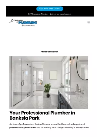 Plumber Banksia Park