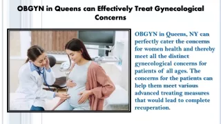 OBGYN in Queens can Effectively Treat Gynecological Concerns