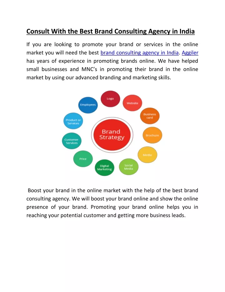 consult with the best brand consulting agency