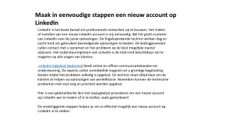 Bellen Linkedin nederland