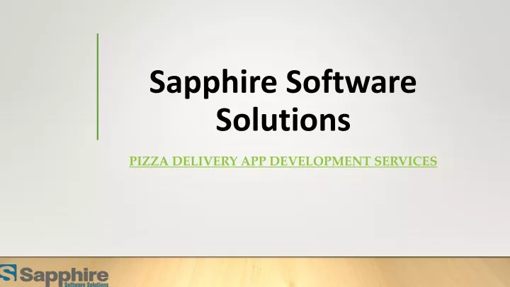 sapphire software solutions