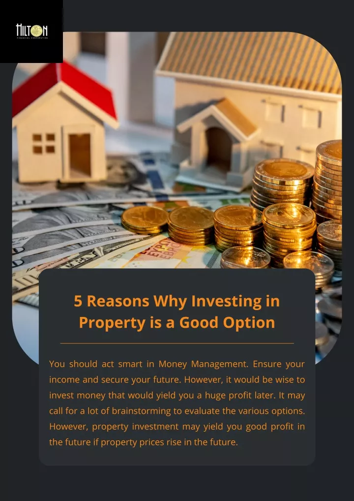 5 reasons why investing in property is a good