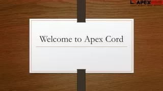 welcome to apex cord