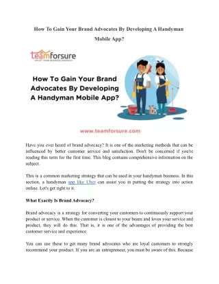how to gain your brand advocates by developing