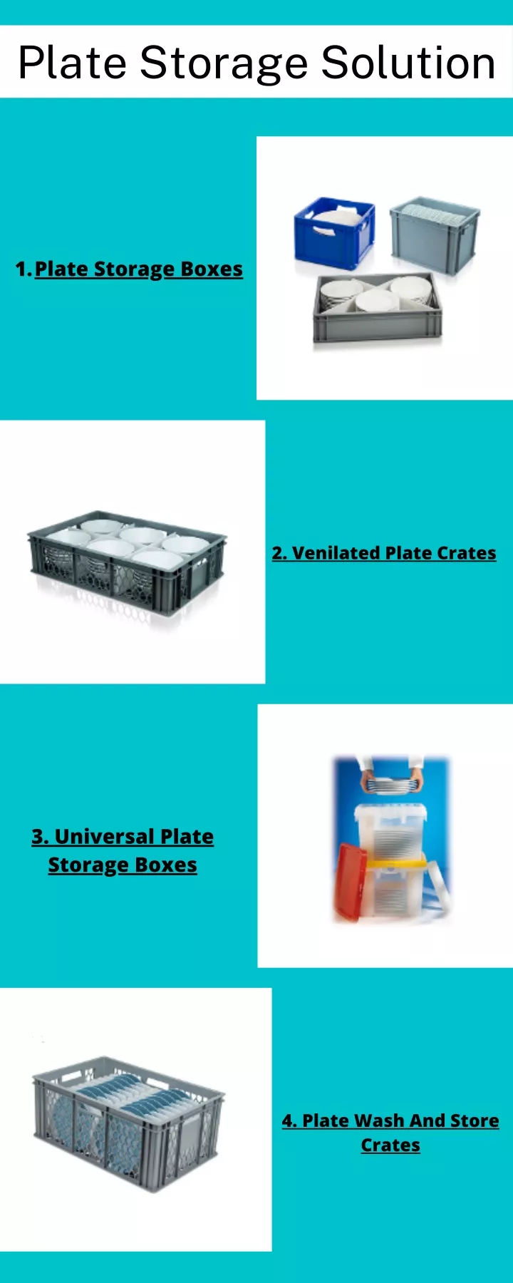 plate storage solution