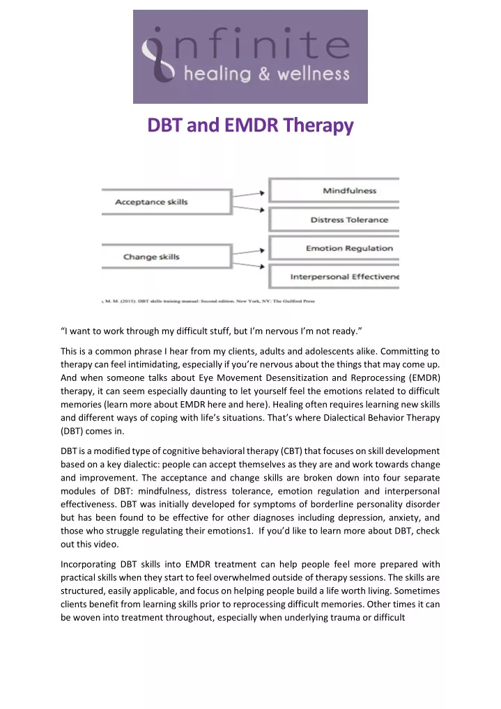 dbt and emdr therapy