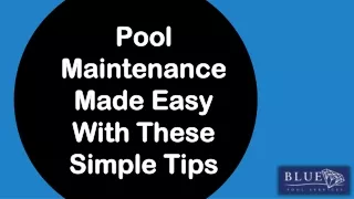 Pool Maintenance Made Easy With These Simple Tips