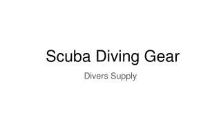 Scuba Diving Gear