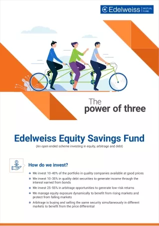 Edelweiss Equity Savings Fund | Power of Three - Equity, Arbitrage and Debt