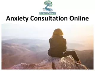 Anxiety Consultation Online
