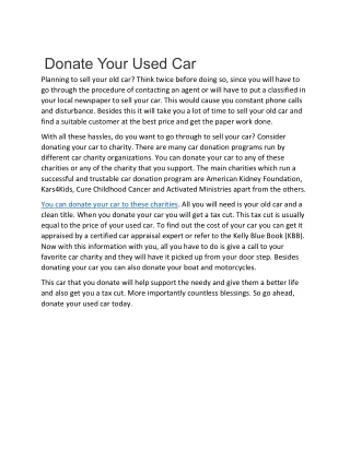 Are You Car Smart? - Buying a Used Car